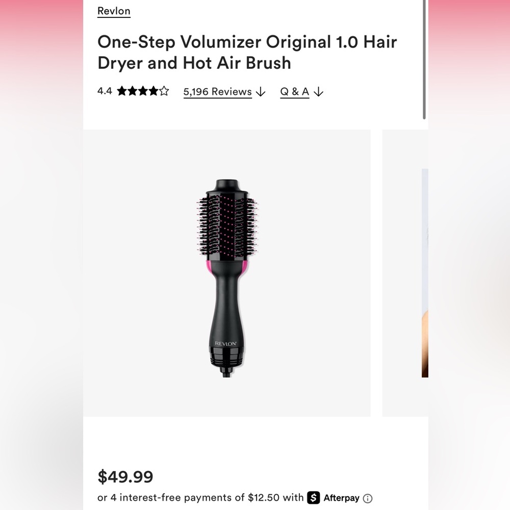 Revlon One-Step Volumizer Original 1.0 Dryer and Hot Air Brush